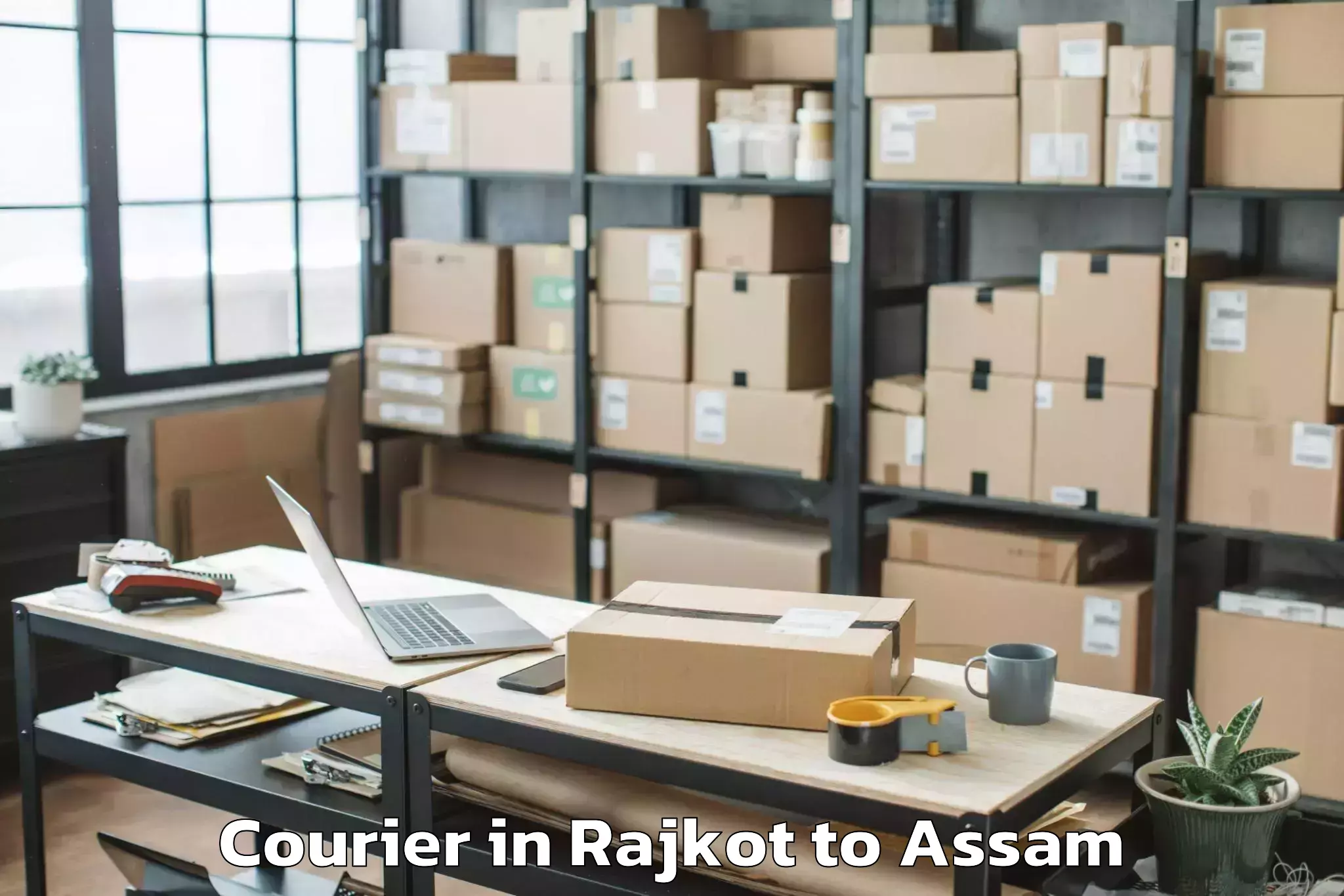 Easy Rajkot to Bokakhat Courier Booking